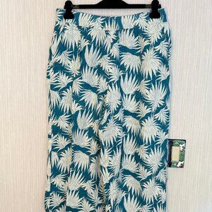Rachel Zoe Palm Print Pants XL